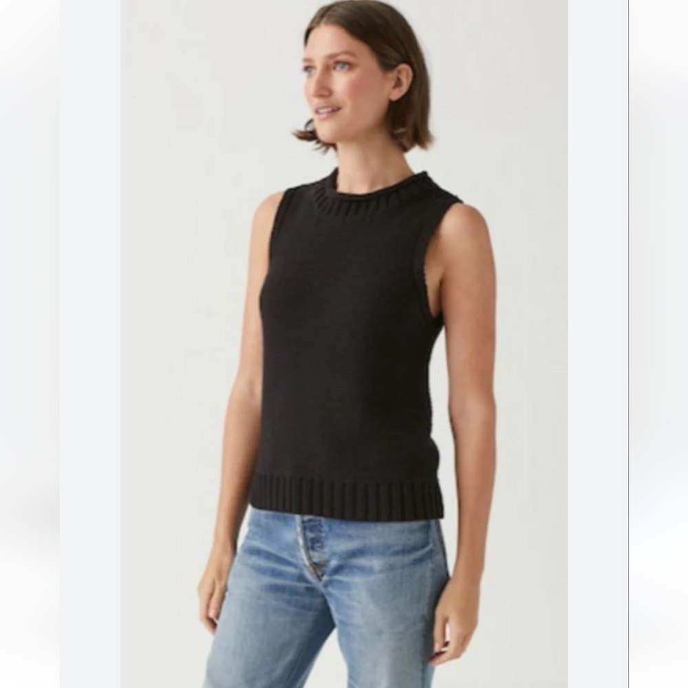 Tribal Knit Sweater Vest Black Size XLarge Black